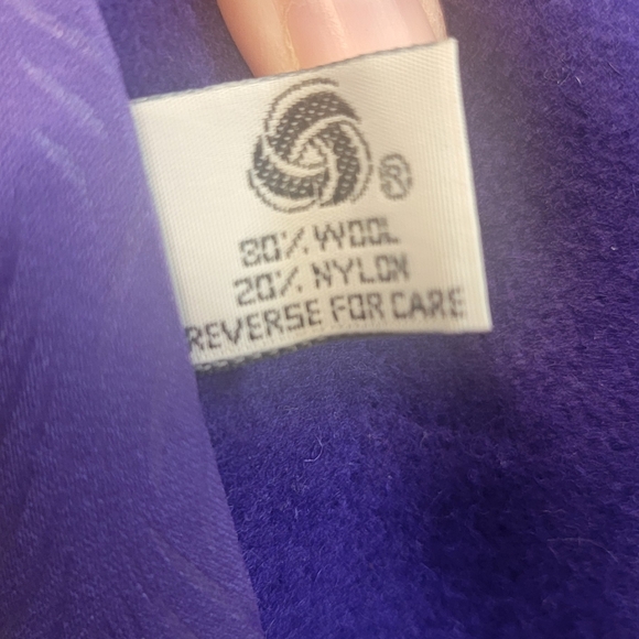 Vintage Dani Colby Wool Purple Mobwife Peacoat Classy Style Plus Size Coat - Picture 9 of 13